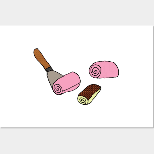 Ice Cream Rolls Posters and Art